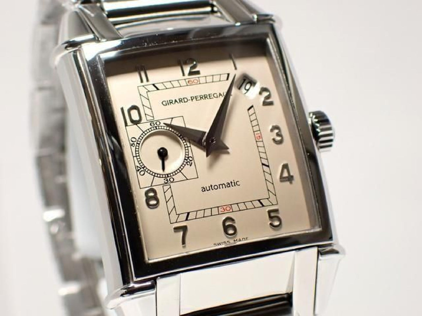 GIRARD PERREGAUX vintage1945 Small Second silver Dial Genuine goods '09 Mens 192474596 hannari-shop