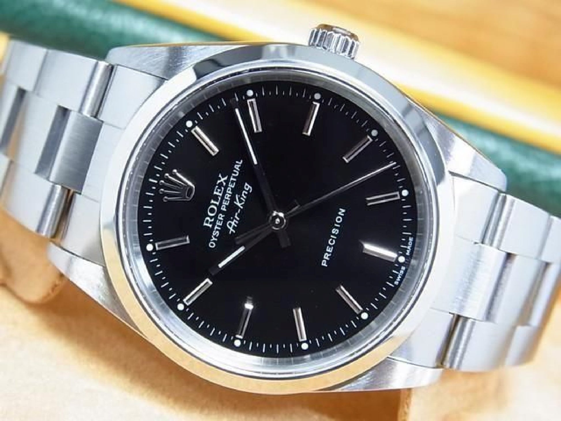 ROLEX Air-King 34 MM zwart Ref.14000M P-serie Heren 192495791 hannari-shop