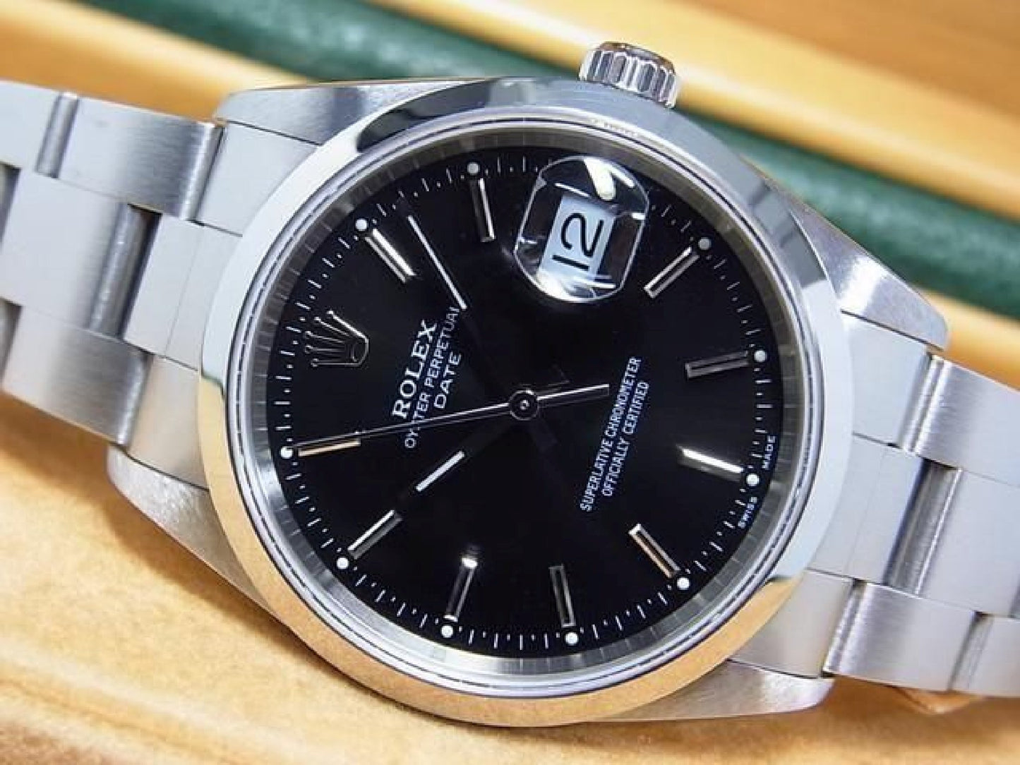 ROLEX Oyster PERPETUAL date nero Ref.15200 serie K Uomo 192509891 hannari-shop