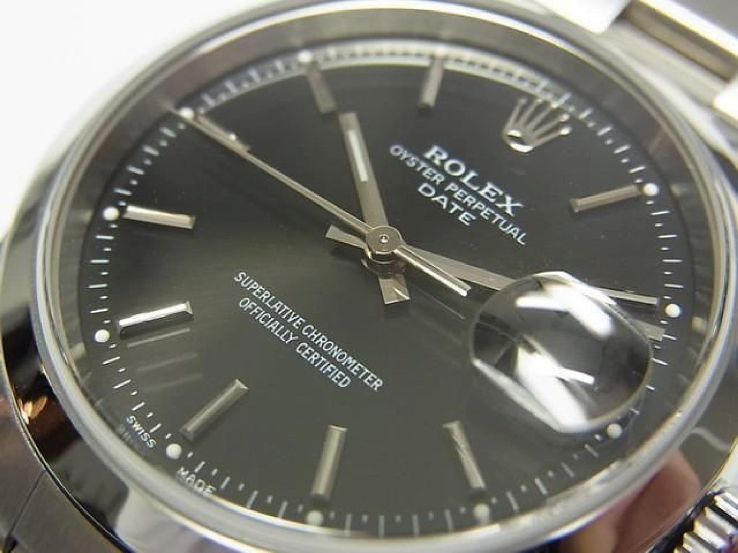 ROLEX Oyster PERPETUAL date nero Ref.15200 serie K Uomo 192509891 hannari-shop