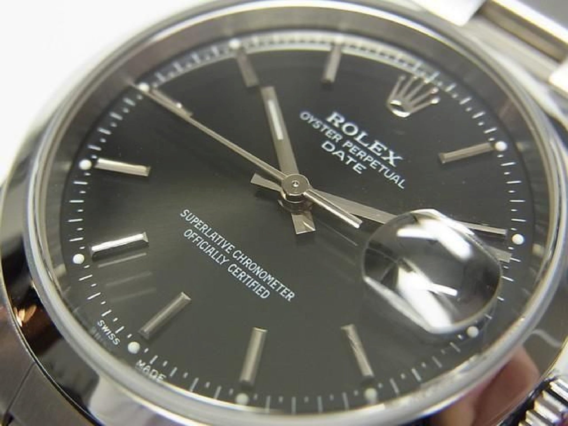 ROLEX Oyster PERPETUAL date nero Ref.15200 serie K Uomo 192509891 hannari-shop