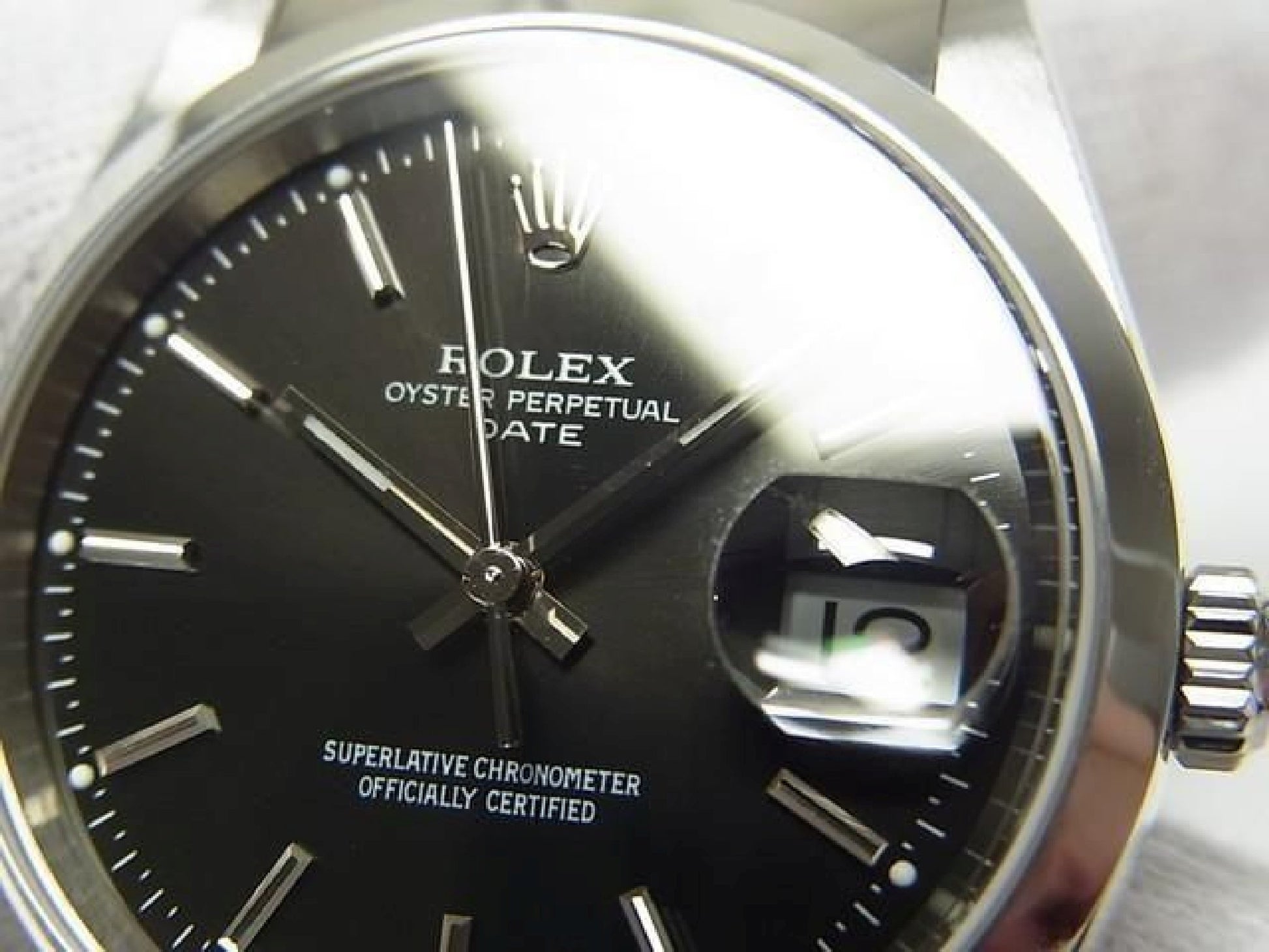 ROLEX Oyster PERPETUAL date nero Ref.15200 serie K Uomo 192509891 hannari-shop
