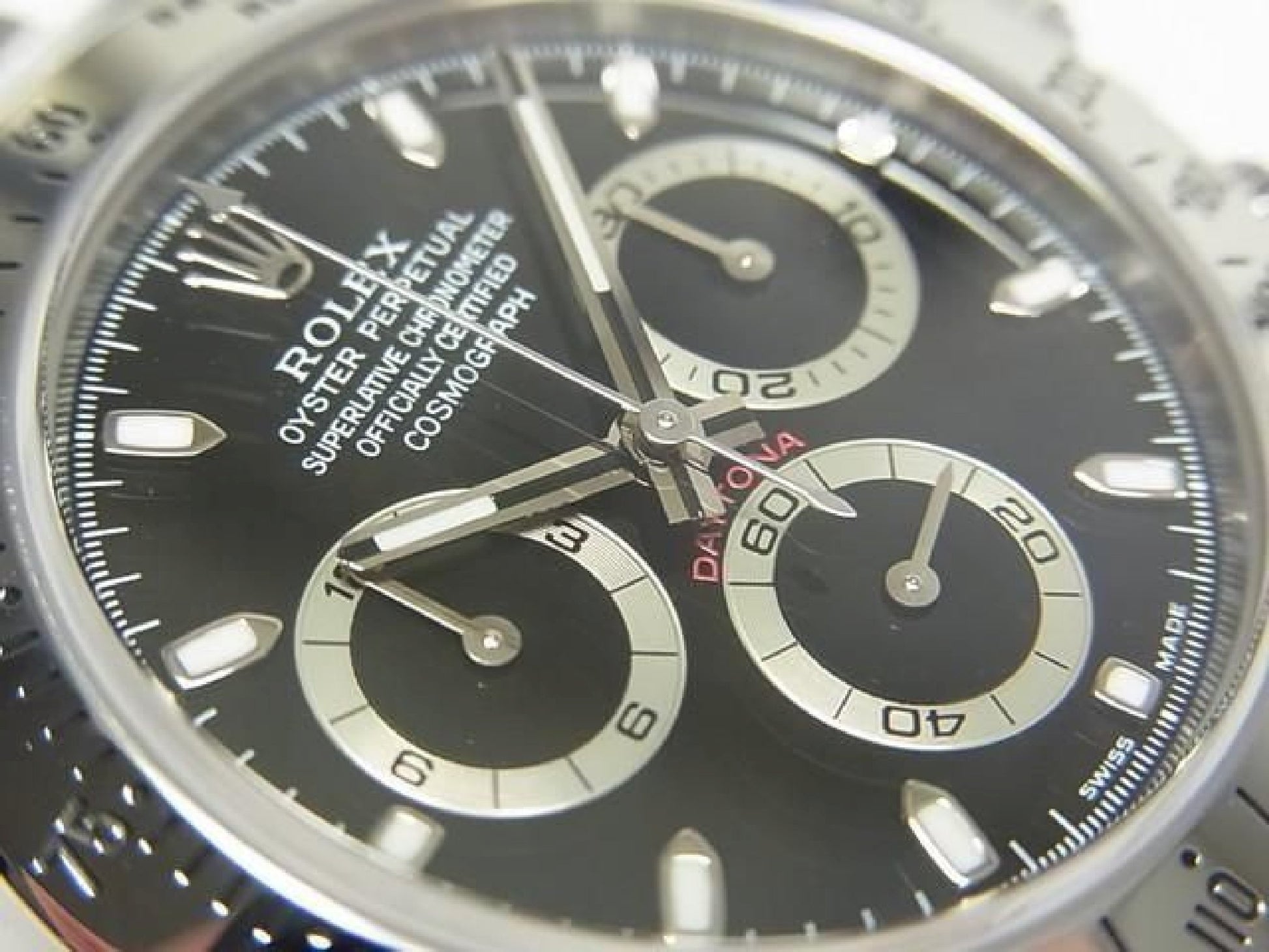 ROLEX Daytona SS black Ref.116520 D series Mens 192607580 hannari-shop