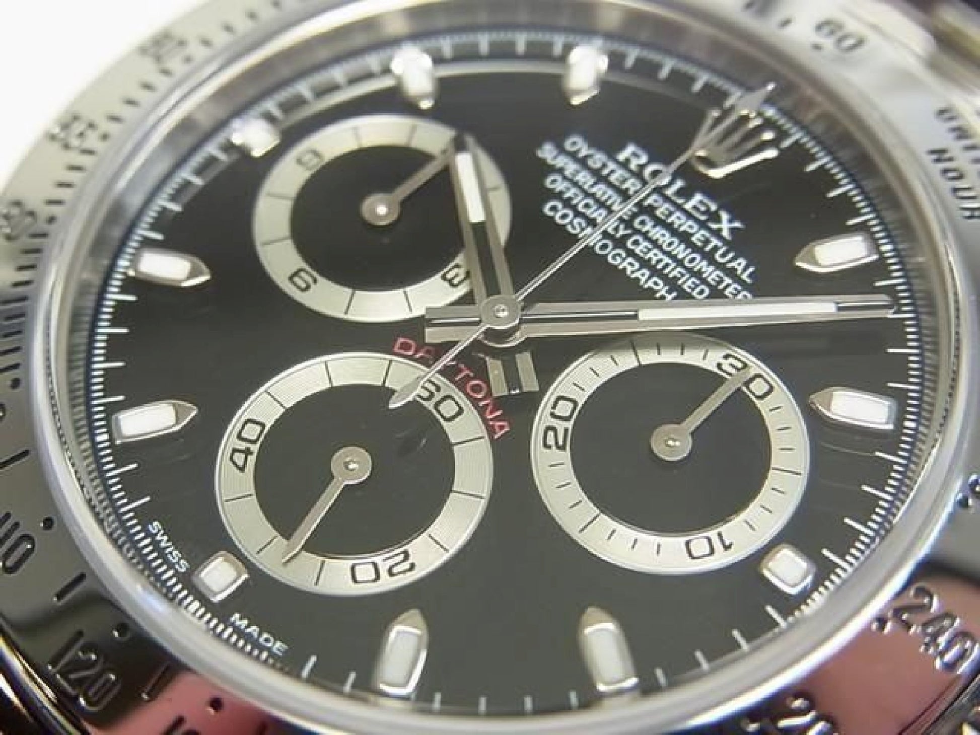 ROLEX Daytona SS black Ref.116520 D series Mens 192607580 hannari-shop
