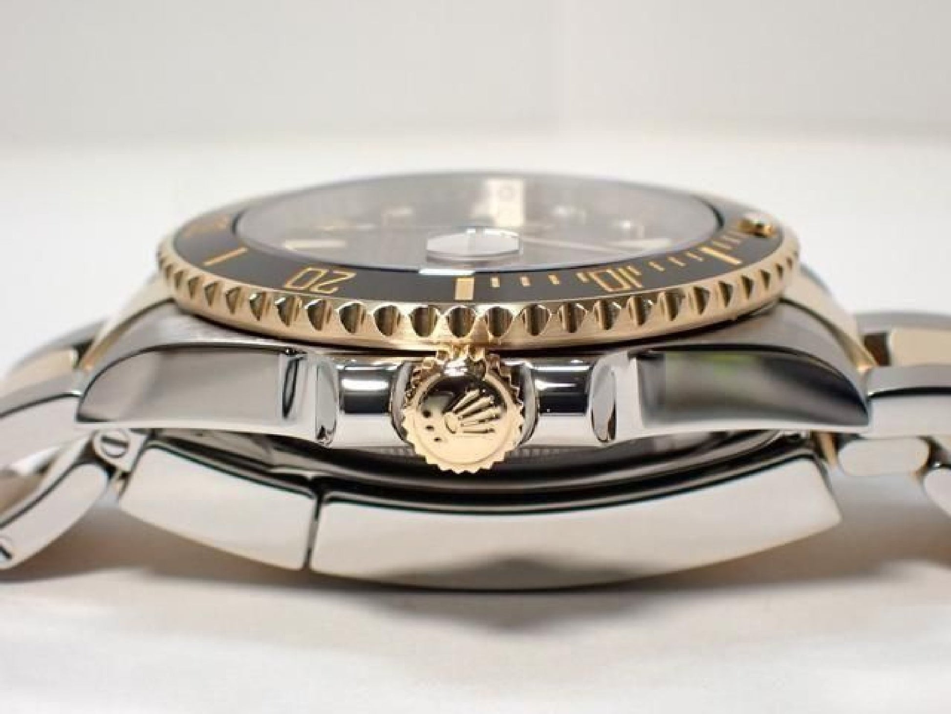 ROLEX Submariner date combinaison acier inoxydable x or jaune avec diamants noirs 8P 116613GLN '12 Homme 192618156 hannari-shop