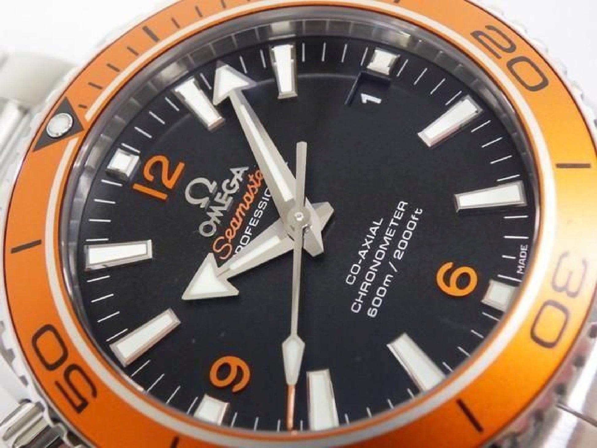 OMEGA SEA MASTER Planet Ocean 600M orange bezel 232.30.42.21.01.002 Mens 192674754 hannari-shop