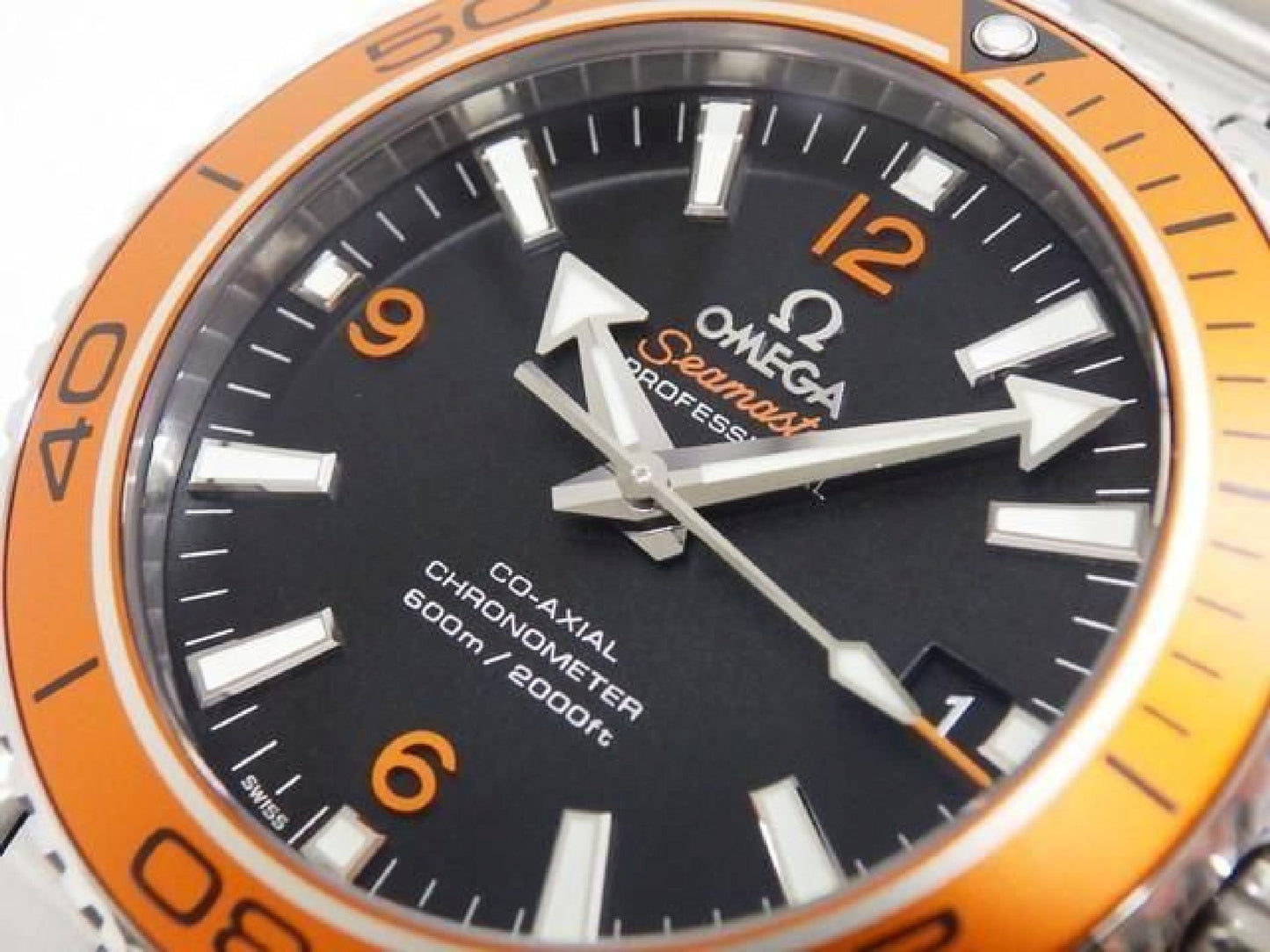OMEGA SEA MASTER Planet Ocean 600M orange bezel 232.30.42.21.01.002 Mens 192674754 hannari-shop