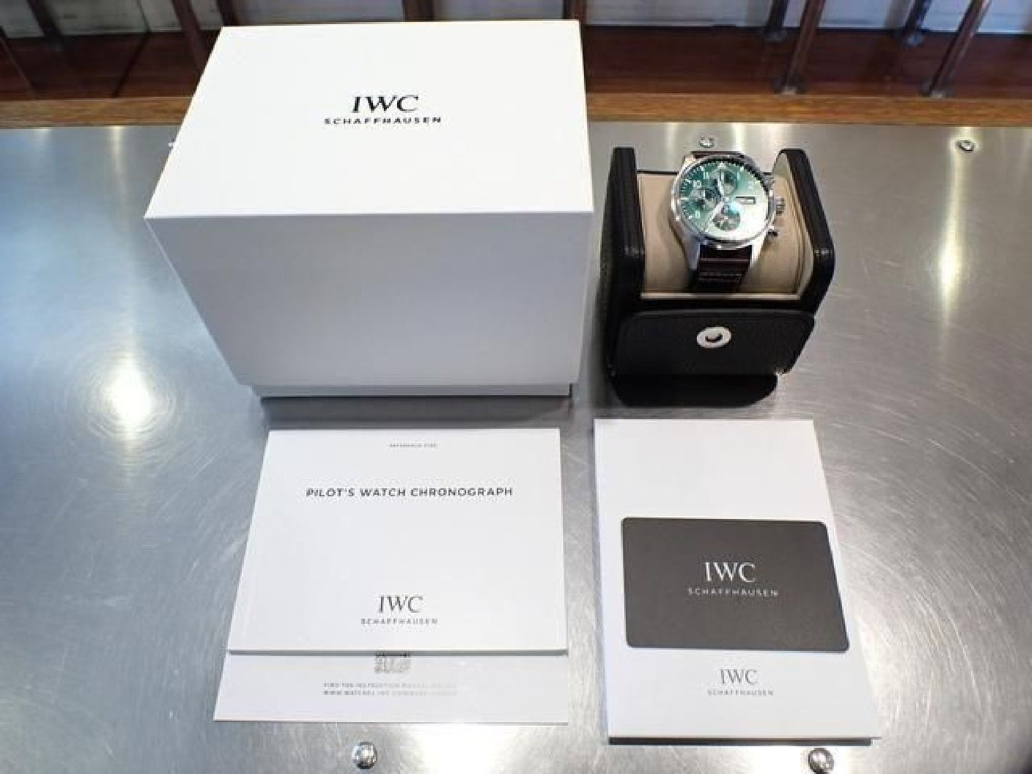 IWC Pilot's watch Chronograph green IW378005 '25 Mens 192735088 hannari-shop