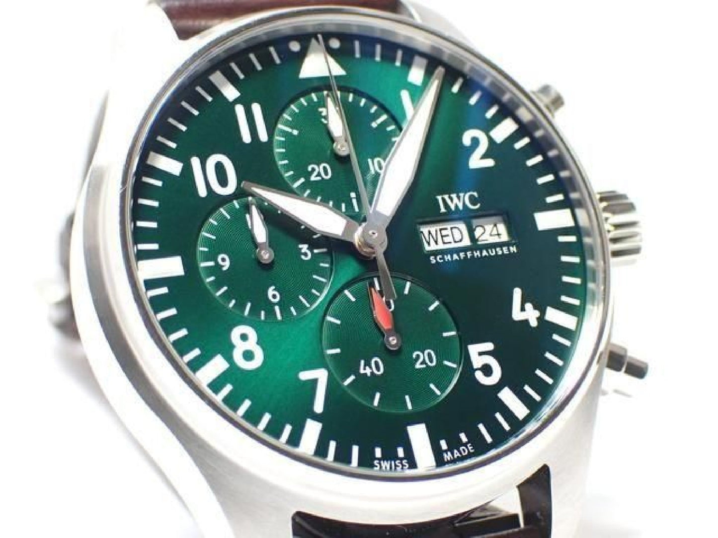 IWC Pilot's watch Chronograph green IW378005 '25 Mens 192735088 hannari-shop