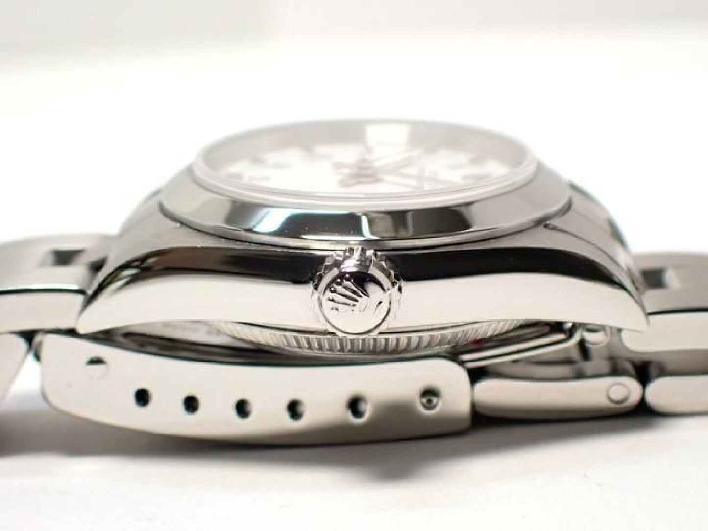 ROLEX Oyster PERPETUAL white Print Roman 76080 K series '02 Mens 192786827 hannari-shop