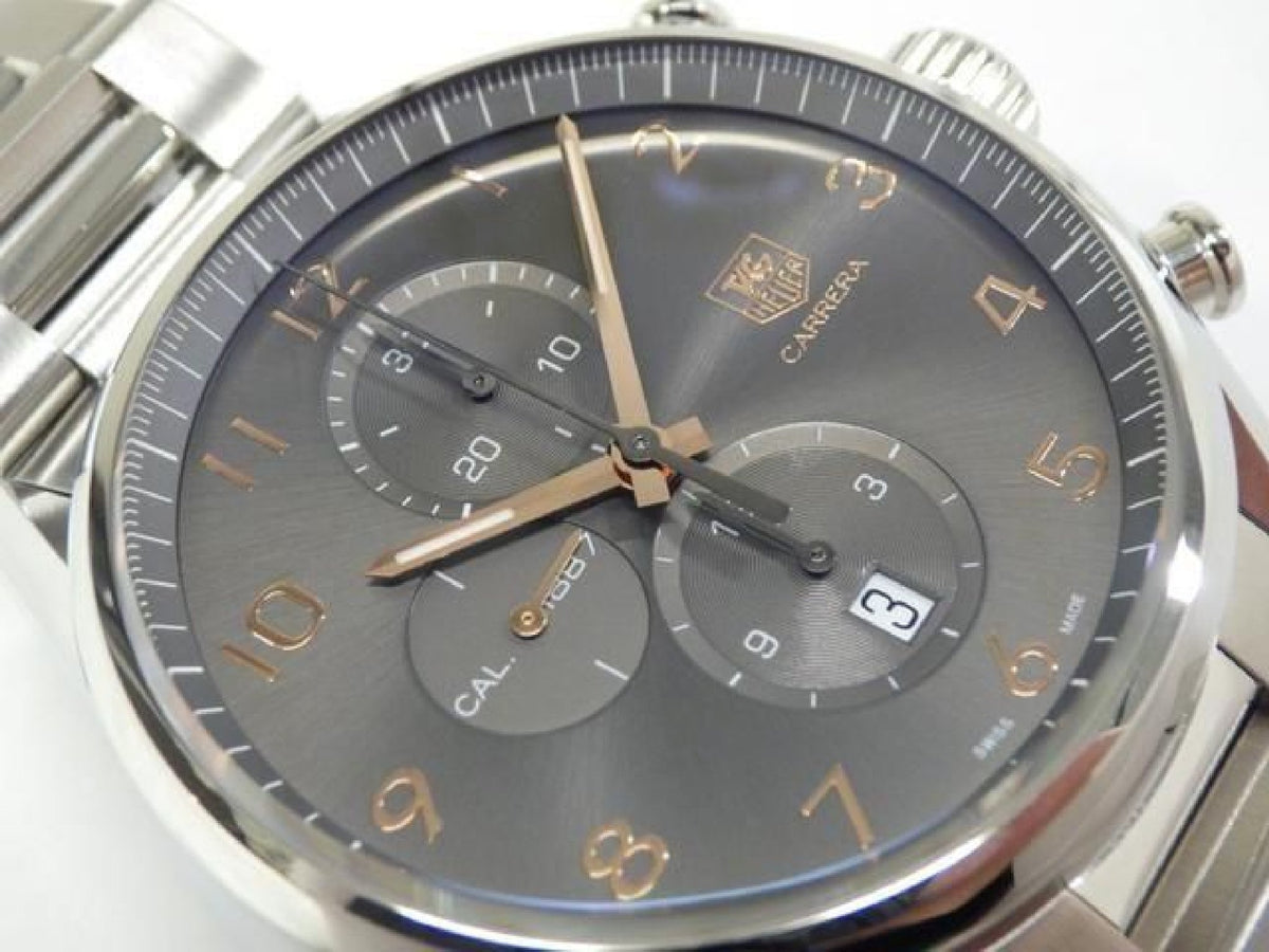 TAG HEUER tag Heuer Carrera Chronograph Calibre1887 43 MM CAR2013.BA0799 Mens 192833032 hannari-shop