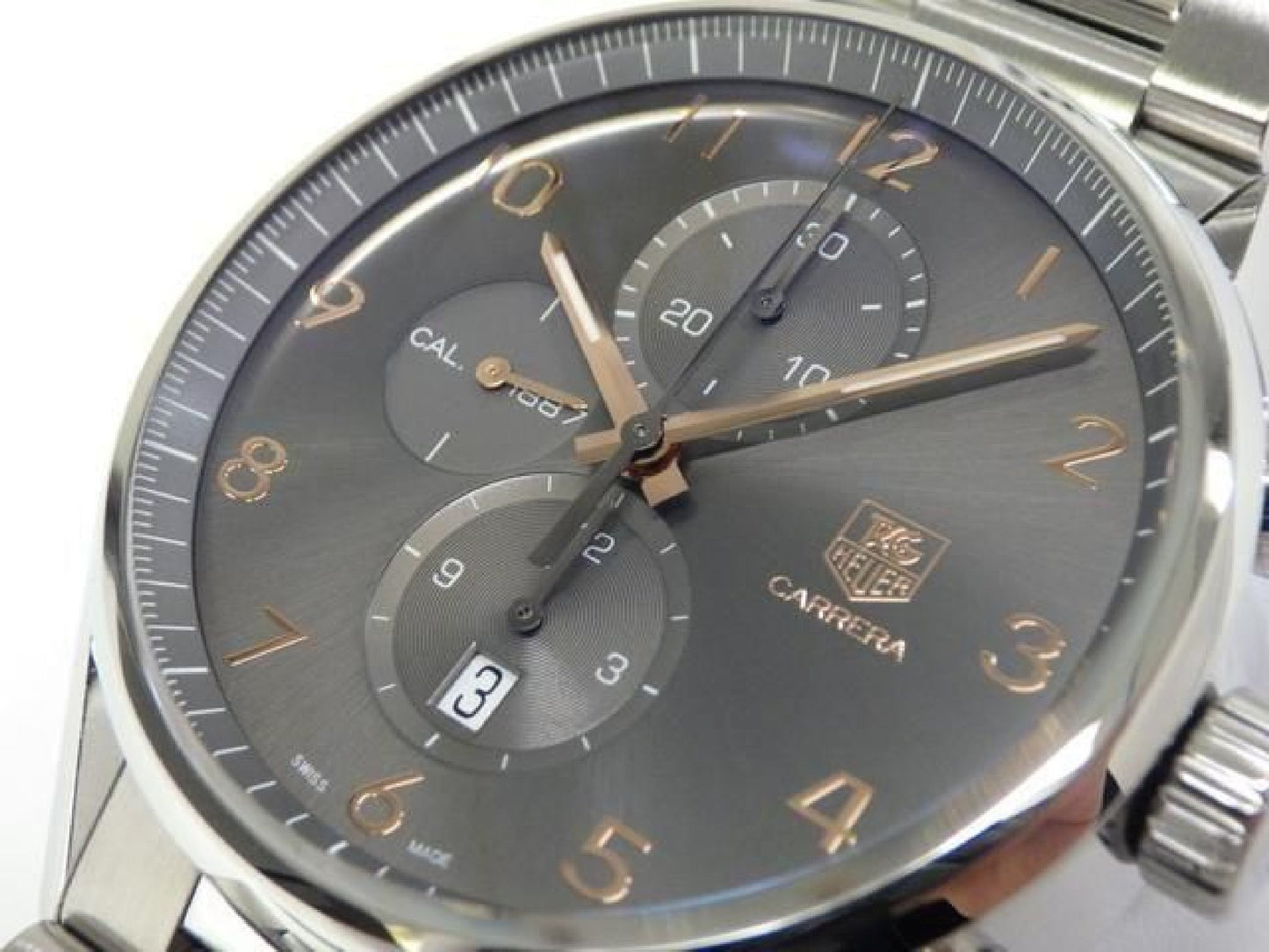 TAG HEUER tag Heuer Carrera Chronograph Calibre1887 43 MM CAR2013.BA0799 Mens 192833032 hannari-shop