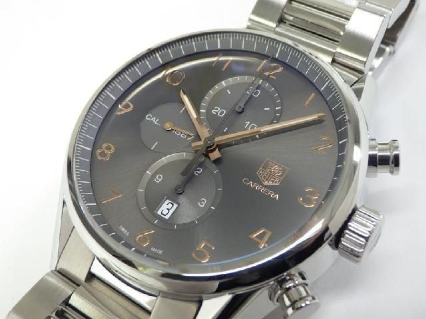 TAG HEUER tag Heuer Carrera Chronograph Calibre1887 43 MM CAR2013.BA0799 Mens 192833032 hannari-shop