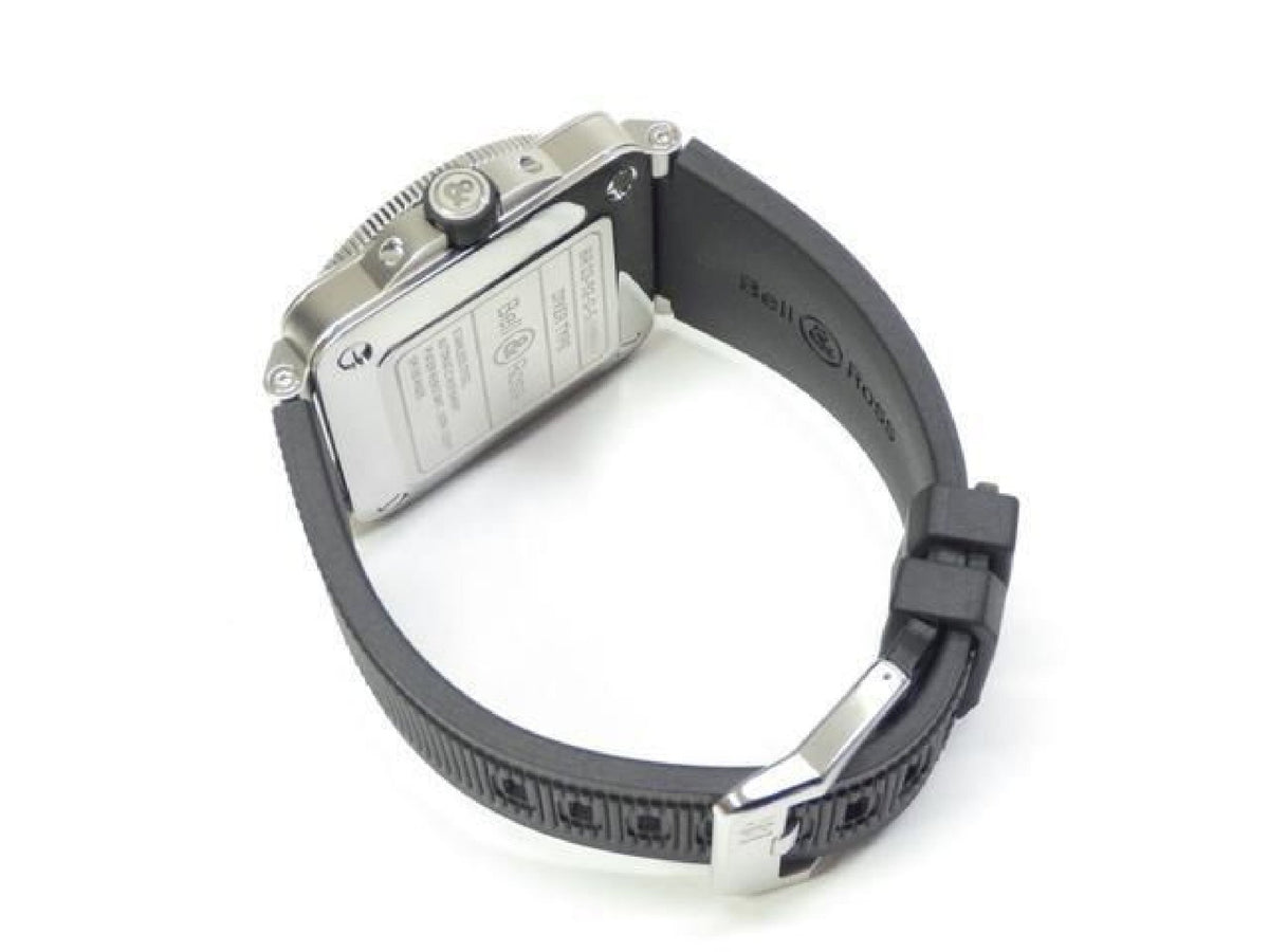 BELL & ROSS BR03 DIVER acier noir 42 MM BR03A-D-BL-ST/SRB Homme 192874791 hannari-shop