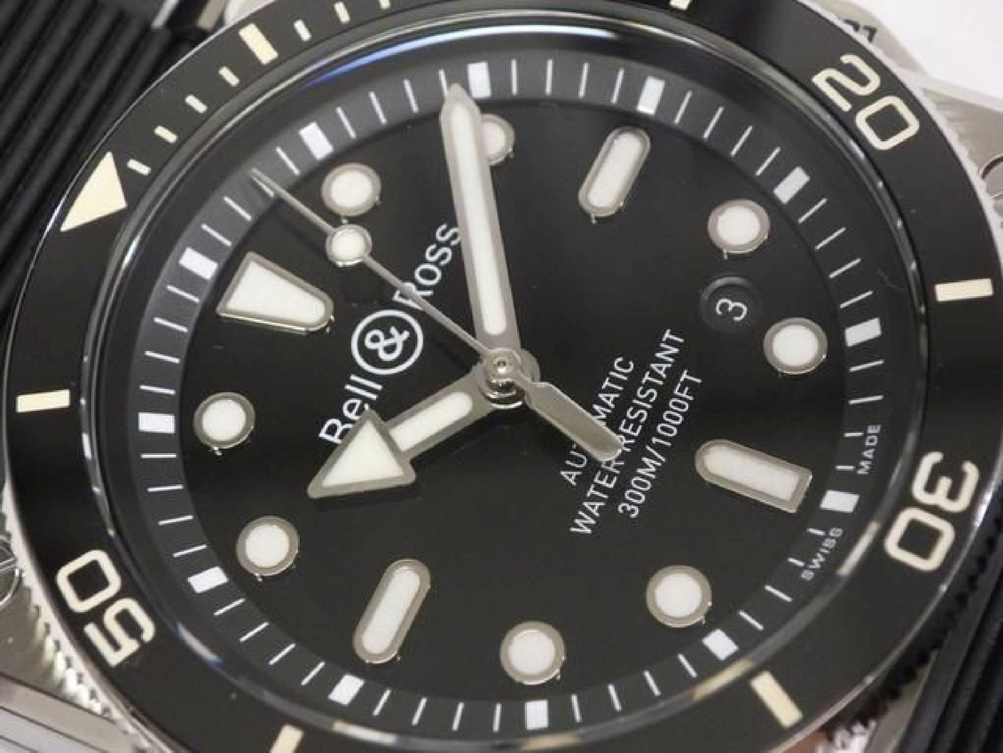 BELL & ROSS BR03 DIVER acier noir 42 MM BR03A-D-BL-ST/SRB Homme 192874791 hannari-shop