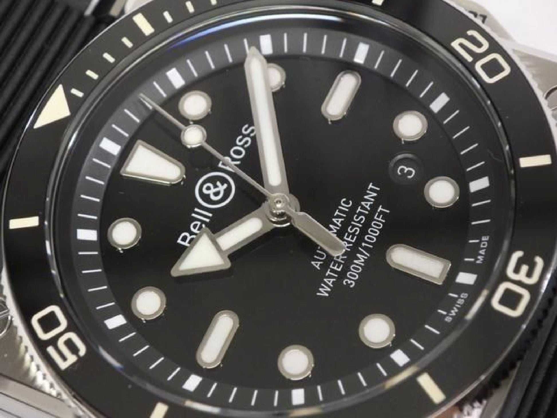 BELL & ROSS BR03 DIVER acier noir 42 MM BR03A-D-BL-ST/SRB Homme 192874791 hannari-shop