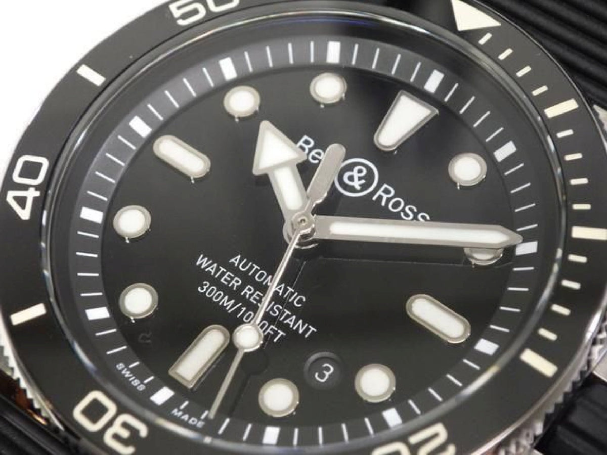 BELL & ROSS BR03 DIVER acier noir 42 MM BR03A-D-BL-ST/SRB Homme 192874791 hannari-shop