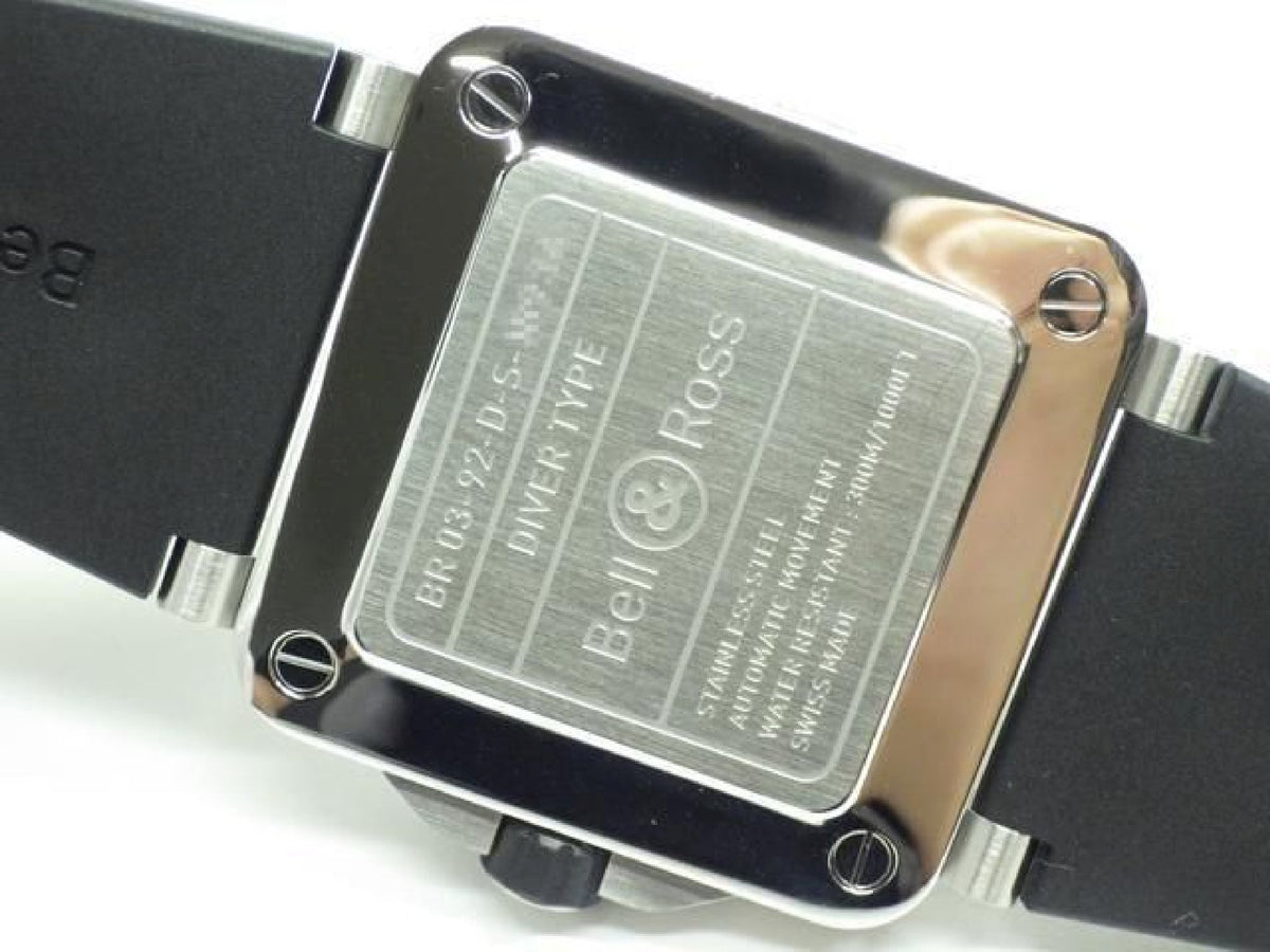 BELL & ROSS BR03 DIVER acier noir 42 MM BR03A-D-BL-ST/SRB Homme 192874791 hannari-shop