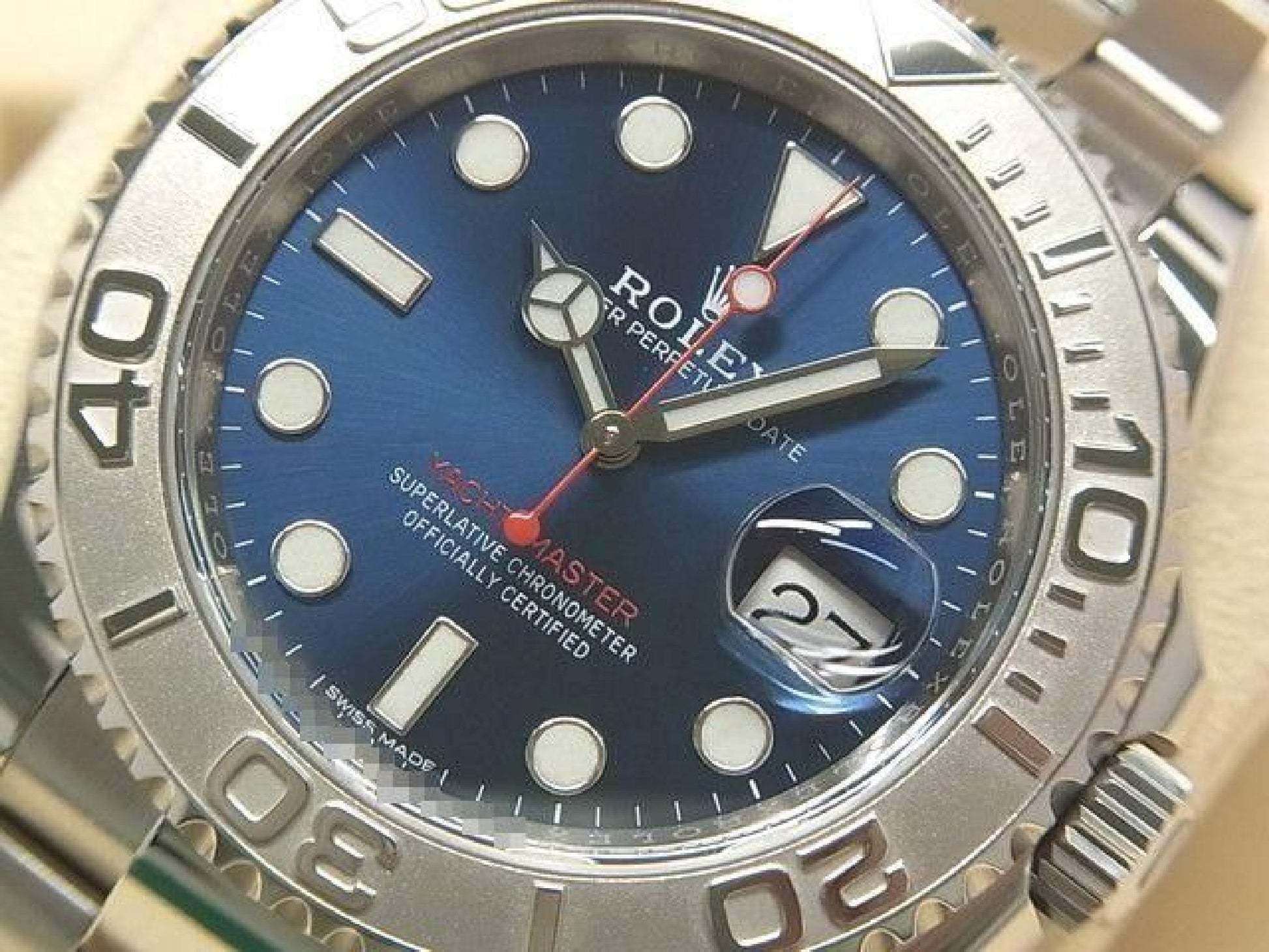 ROLEX YACHT-MASTER 40 blue Dial 116622 '18 purchased Mens 192875608 hannari-shop