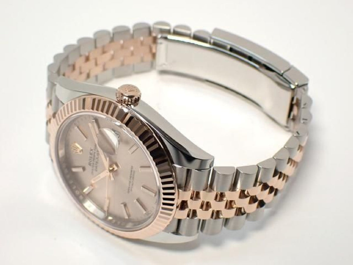 ROLEX Datejust 41 SS x Everose Gold combinazione Sundust Dial 126331 Uomo 192921054 hannari-shop