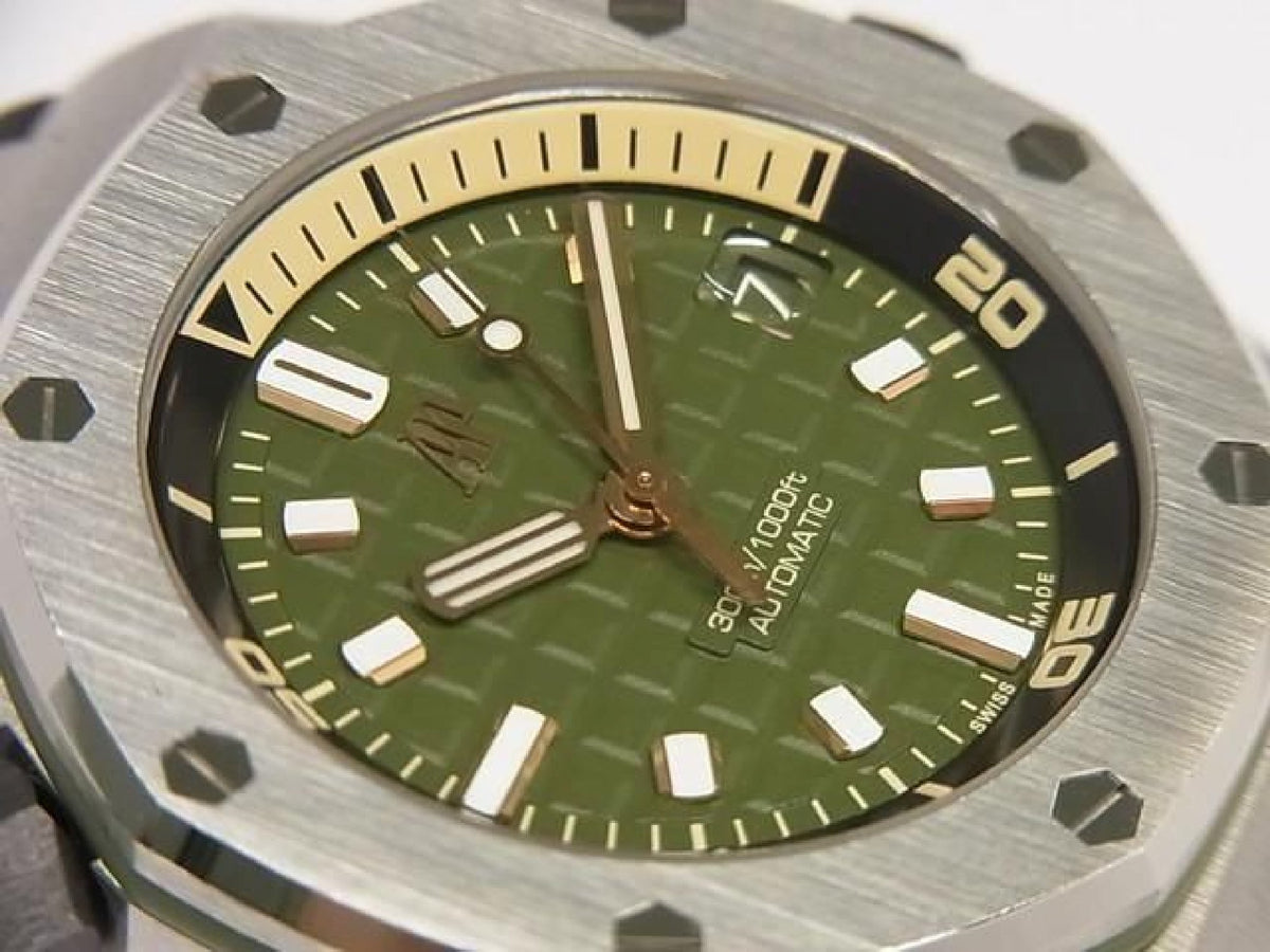 AUDEMARS PIGUET Royal Oak Offshore Diver kaki groen 15720ST.OO.A052CA.01 Heren 192952170 hannari-shop