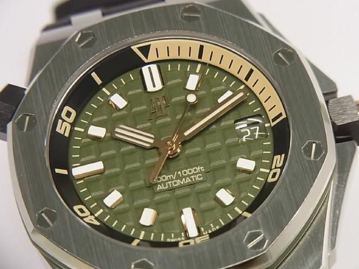 AUDEMARS PIGUET Royal Oak Offshore Diver kaki groen 15720ST.OO.A052CA.01 Heren 192952170 hannari-shop