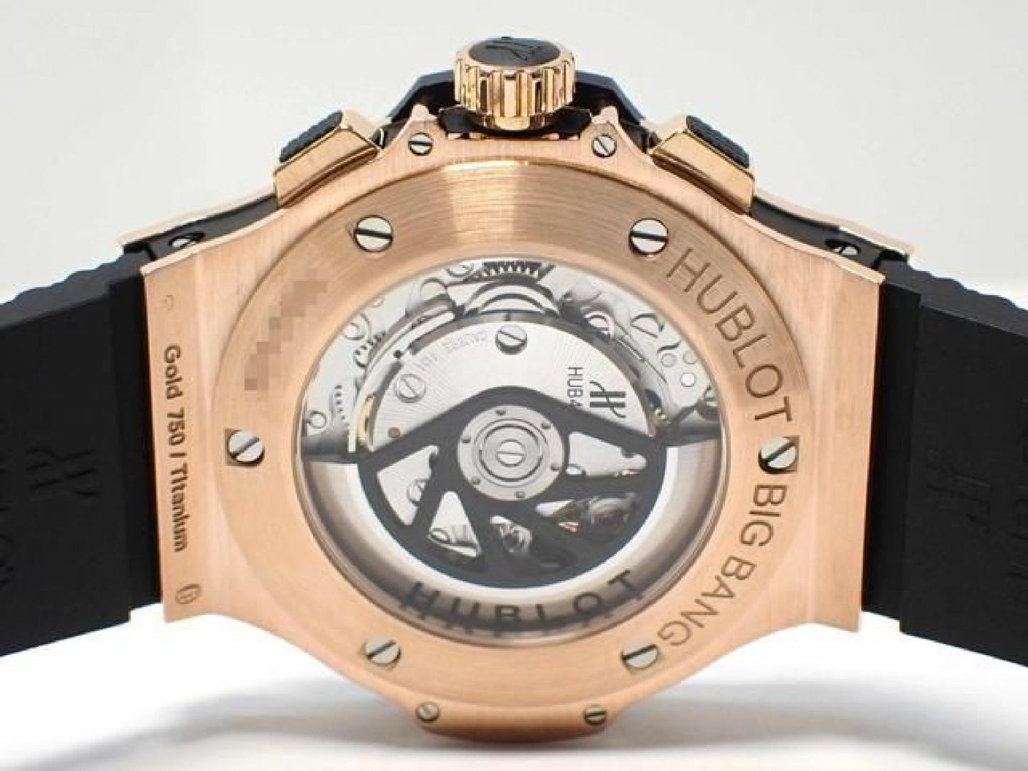 HUBLOT Big Bang guldkeramik 18K rødguld 301.PB.131.RX Ægte vare '22 herremodel 192980209 hannari-shop