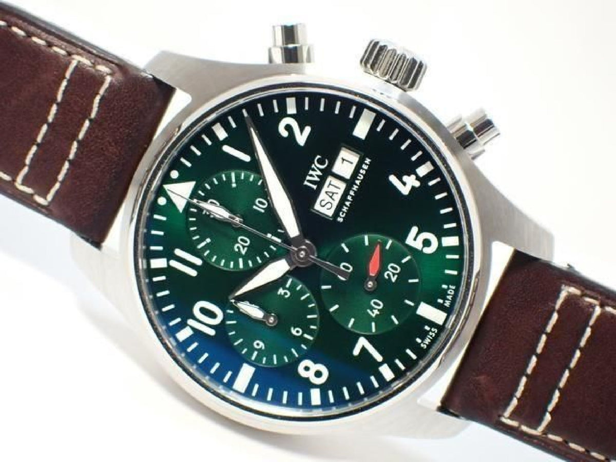 IWC Pilot's watch Chronograph 41 groen IW388103 '21 Heren 193000391 hannari-shop