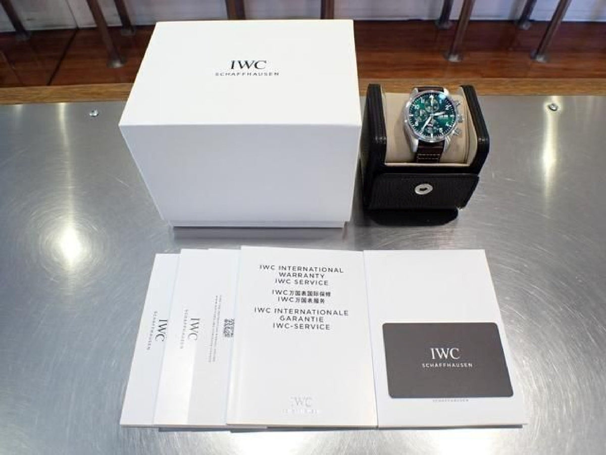 IWC Pilot's watch Chronograph 41 groen IW388103 '21 Heren 193000391 hannari-shop
