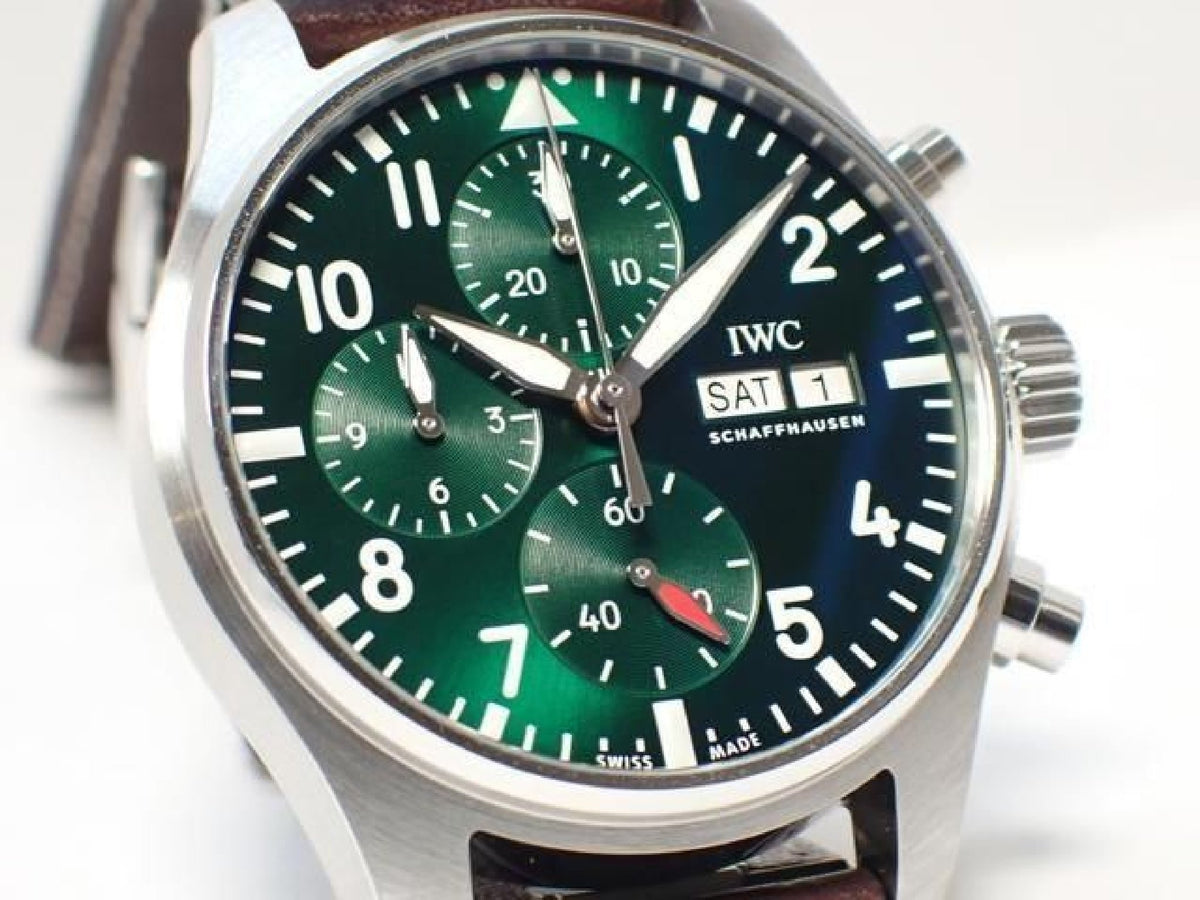 IWC Pilot's watch Chronograph 41 groen IW388103 '21 Heren 193000391 hannari-shop