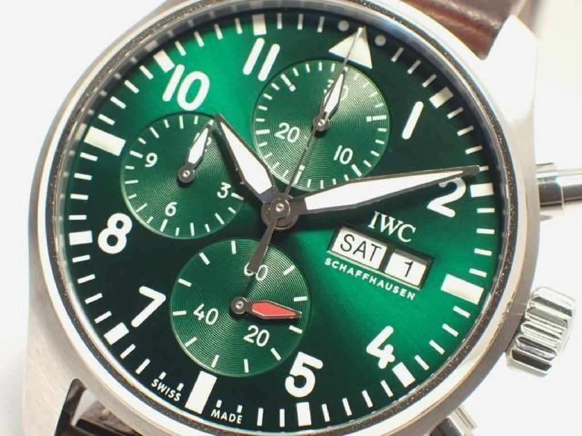 IWC Pilot's watch Chronograph 41 groen IW388103 '21 Heren 193000391 hannari-shop