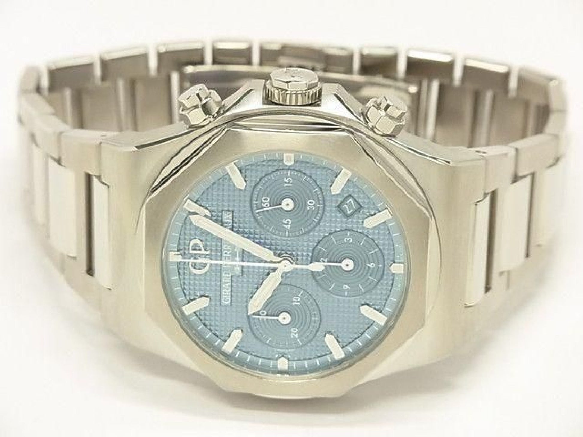 GIRARD PERREGAUX Laureato Chronograph 42 MM isblå world180 Lot Limited Herre 193178415 hannari-shop