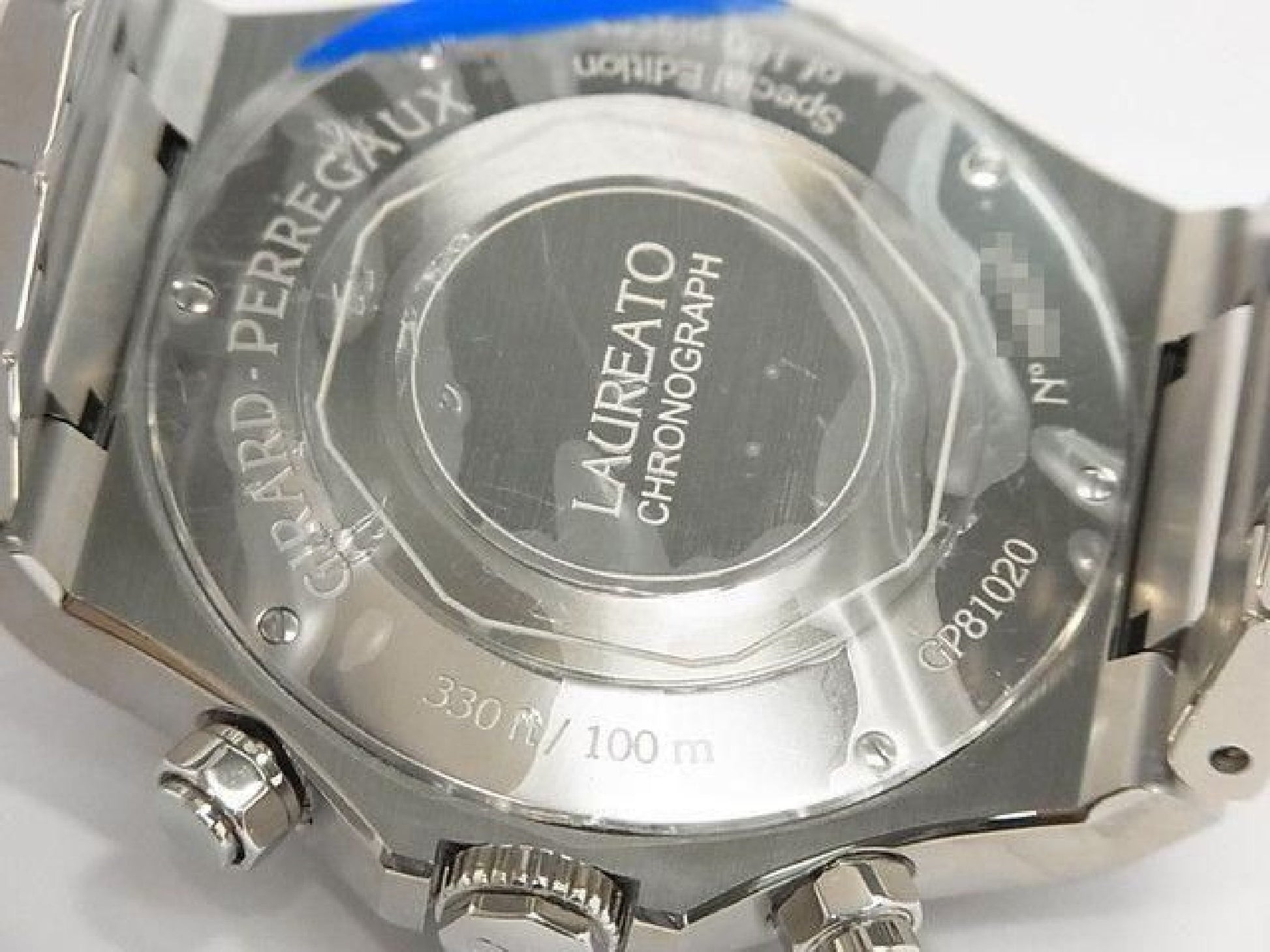 GIRARD PERREGAUX Laureato Chronograph 42 MM isblå world180 Lot Limited Herre 193178415 hannari-shop