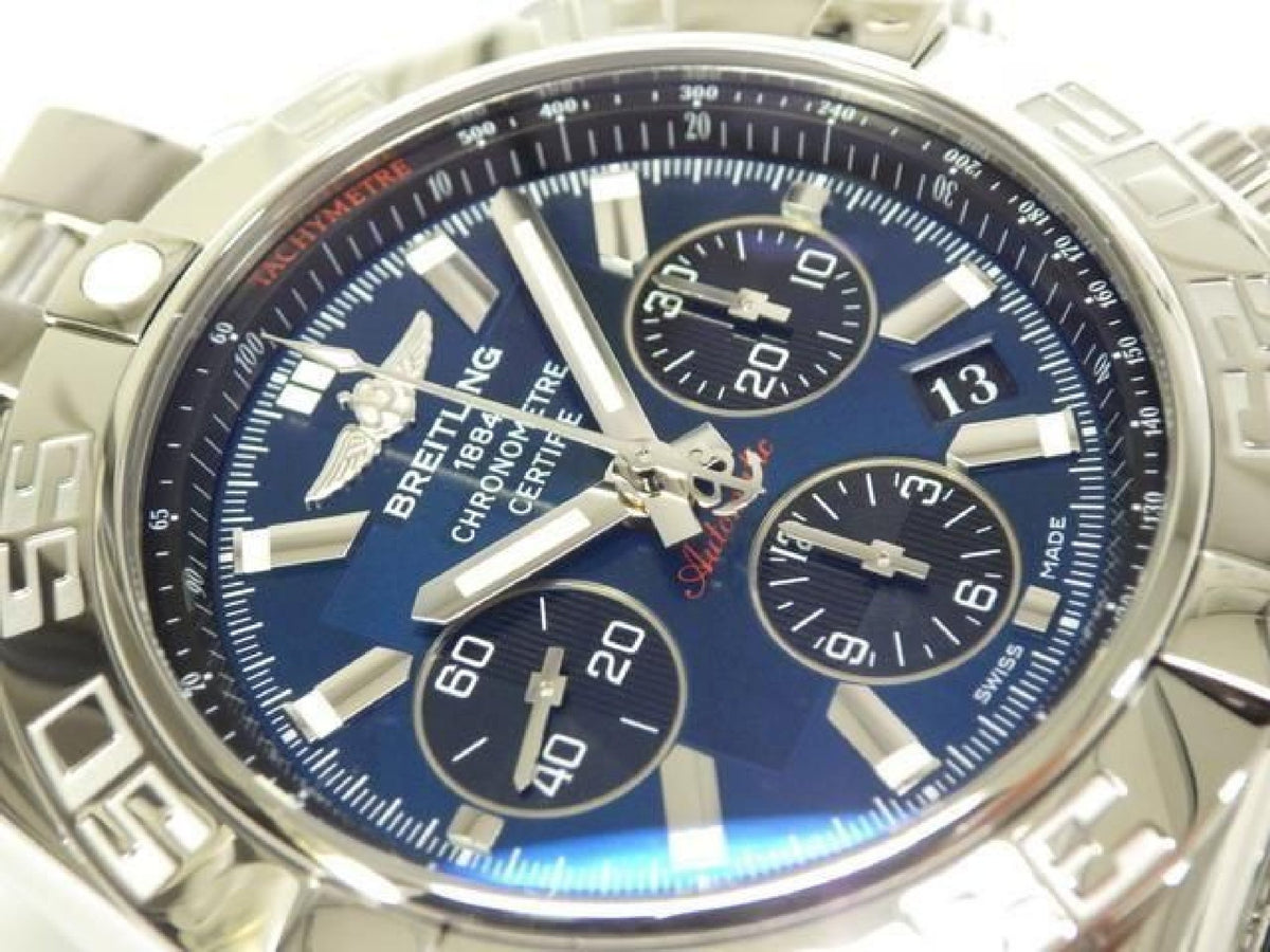 BREITLING Chrono Mat44 blu A011C89PA Giappone autentico uomo 193183946 hannari-shop
