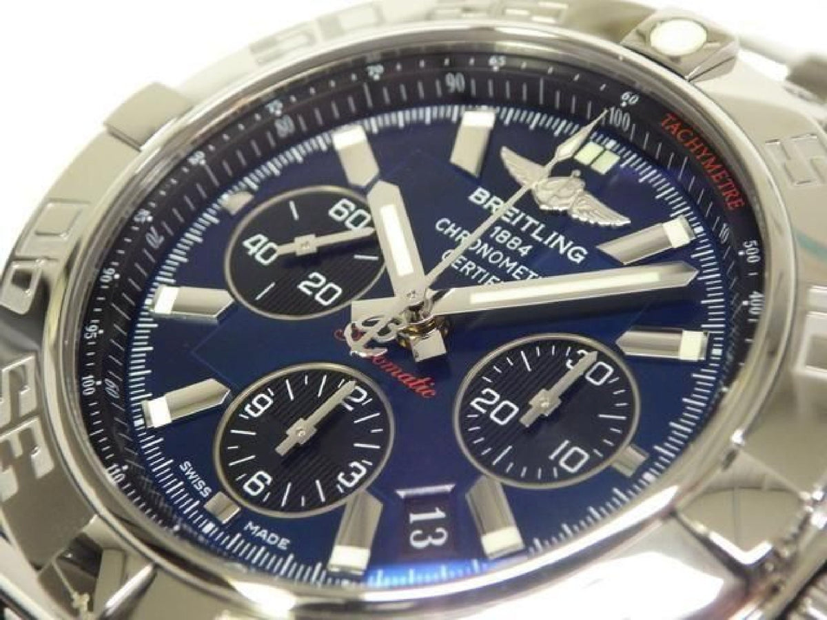 BREITLING Chrono Mat44 blu A011C89PA Giappone autentico uomo 193183946 hannari-shop