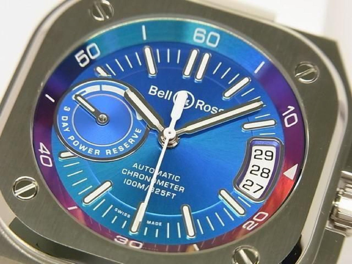 BELL & ROSS BR-X5 iridescent BRX5R-IRS-ST/SRB ongebruikt Heren 193184259 hannari-shop