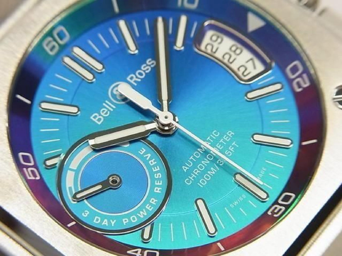 BELL & ROSS BR-X5 iridescent BRX5R-IRS-ST/SRB ongebruikt Heren 193184259 hannari-shop