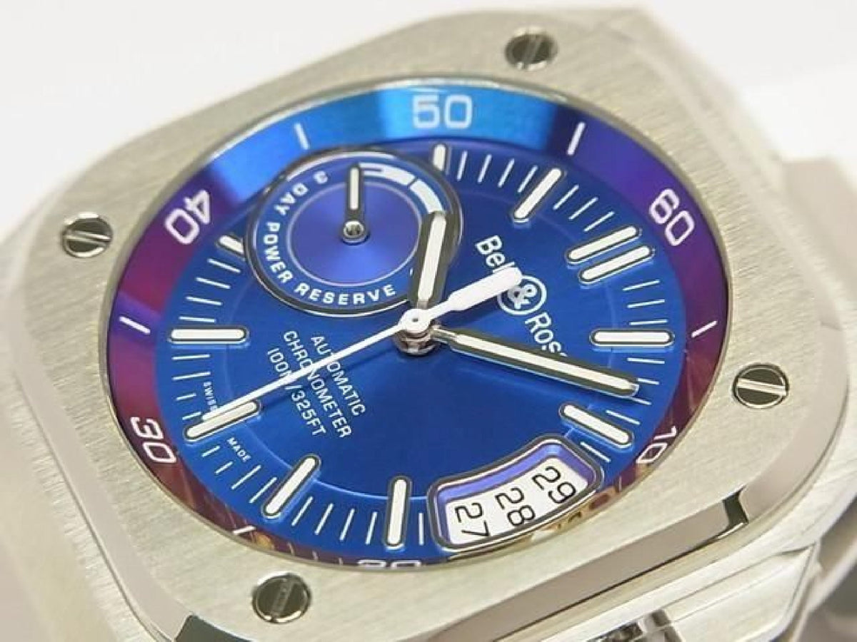 BELL & ROSS BR-X5 iridescent BRX5R-IRS-ST/SRB ongebruikt Heren 193184259 hannari-shop