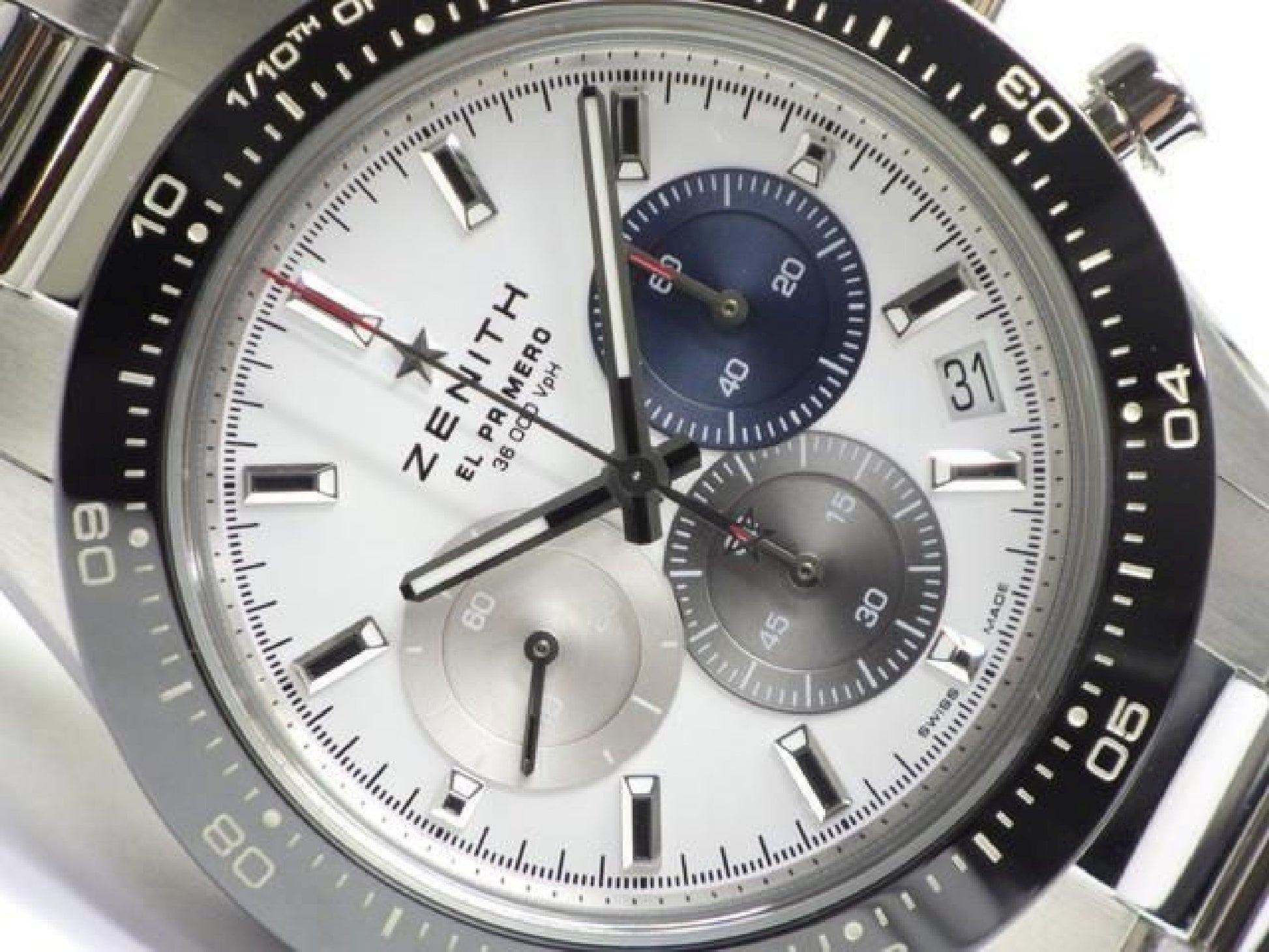 ZENITH Chrono Master sports Ref.03.3100.3600/69.M3100 Genuine goods '24 purchased Mens 193198077 hannari-shop