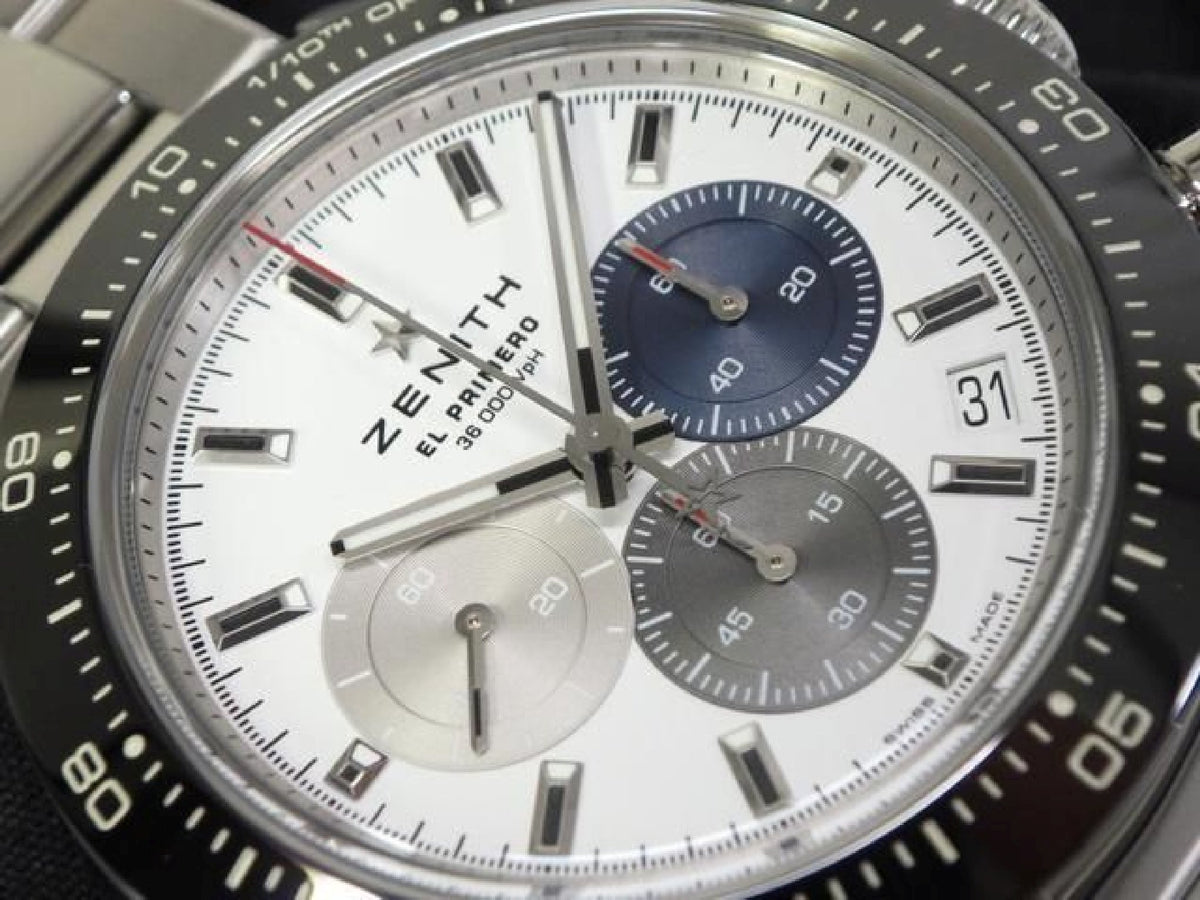 ZENITH Chrono Master sports Ref.03.3100.3600/69.M3100 Genuine goods '24 purchased Mens 193198077 hannari-shop