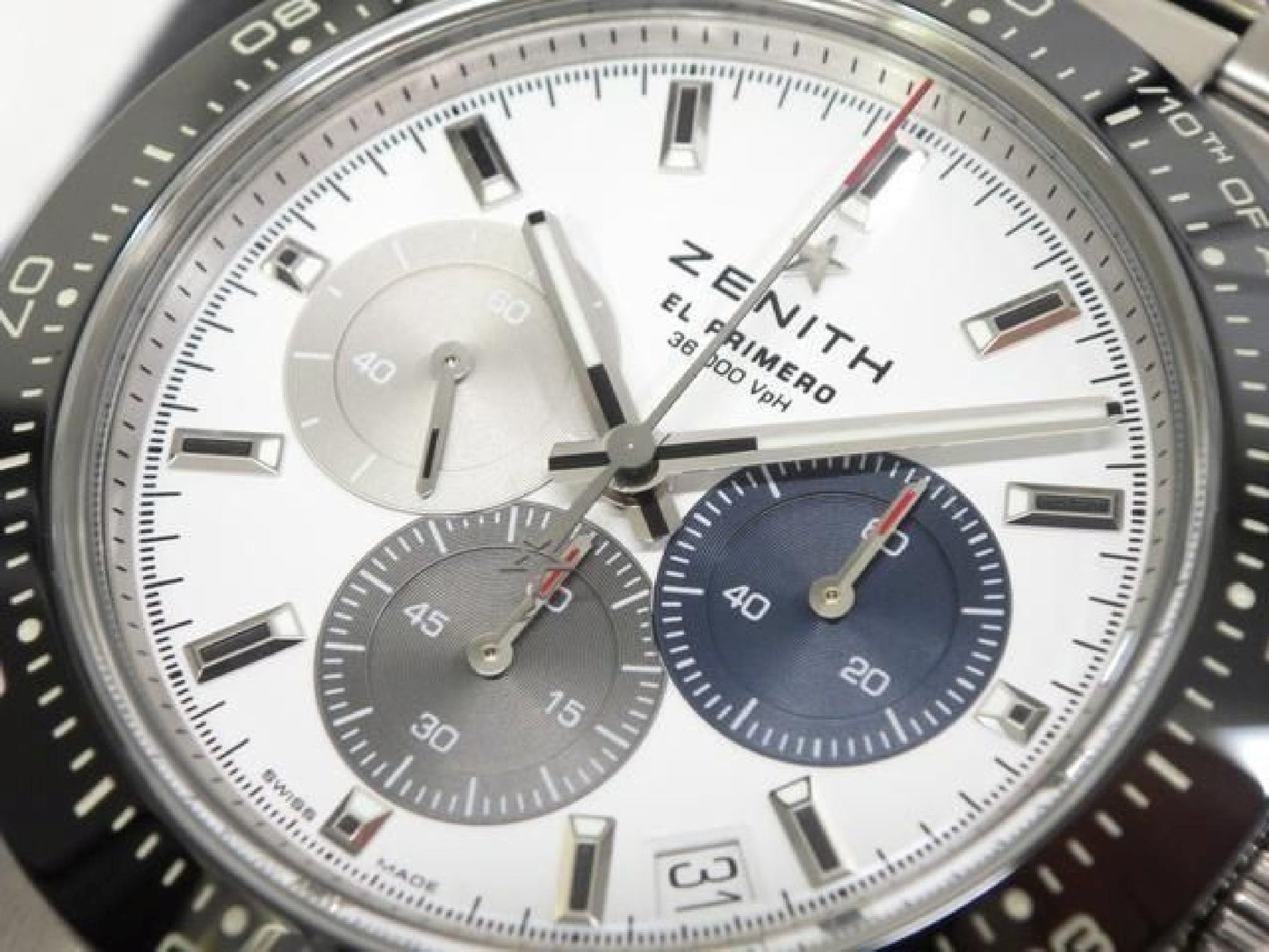 ZENITH Chrono Master sports Ref.03.3100.3600/69.M3100 Genuine goods '24 purchased Mens 193198077 hannari-shop
