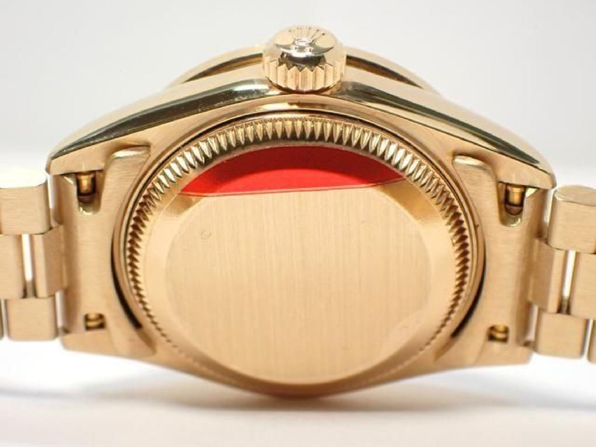 ROLEX Datejust champagne 10P diamantkrans diamant 18KYG President-armbånd A-serie herre 193199743 hannari-shop