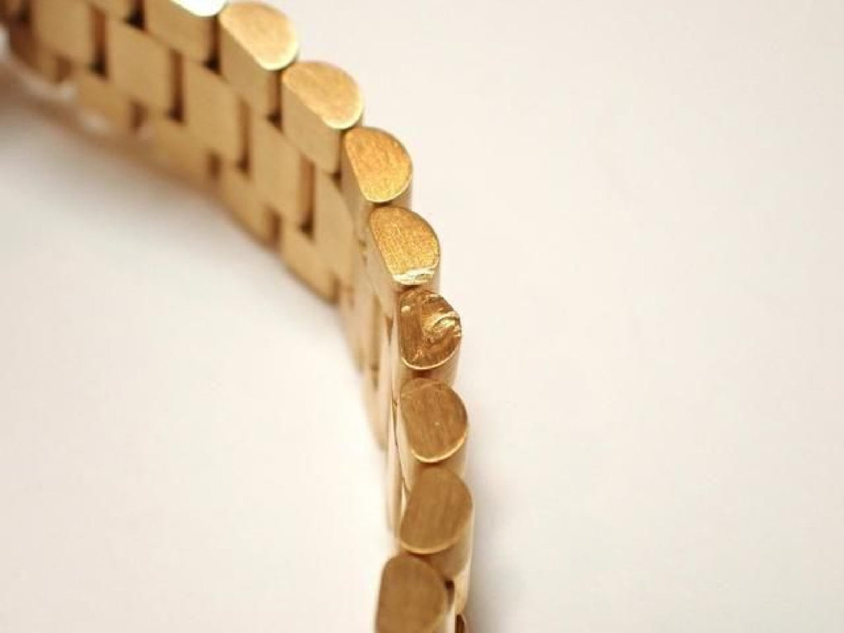ROLEX Datejust champagne 10P diamantkrans diamant 18KYG President-armbånd A-serie herre 193199743 hannari-shop