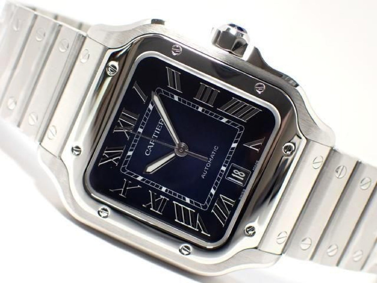 CARTIER Santos de  LM blue WSSA0030 '24 Dames 193238805 hannari-shop