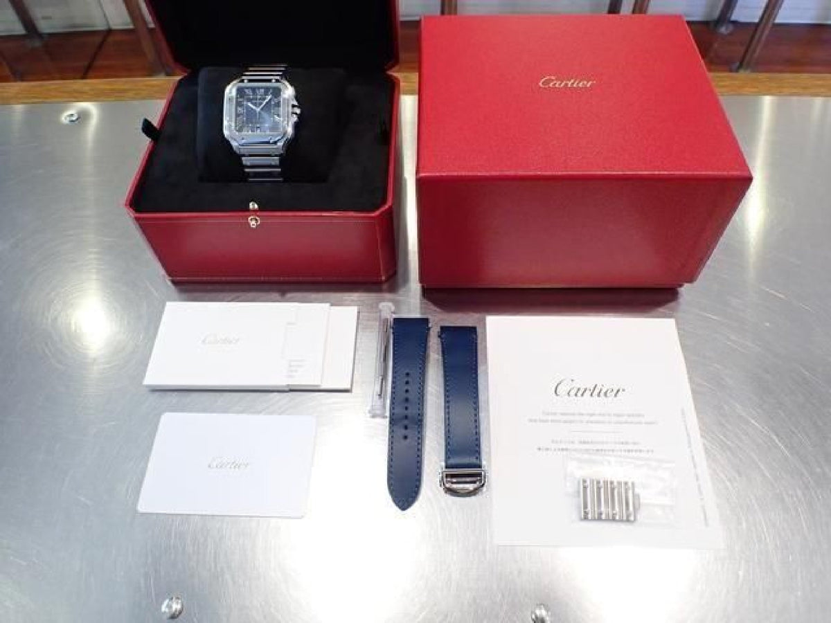 CARTIER Santos de  LM blue WSSA0030 '24 Dames 193238805 hannari-shop