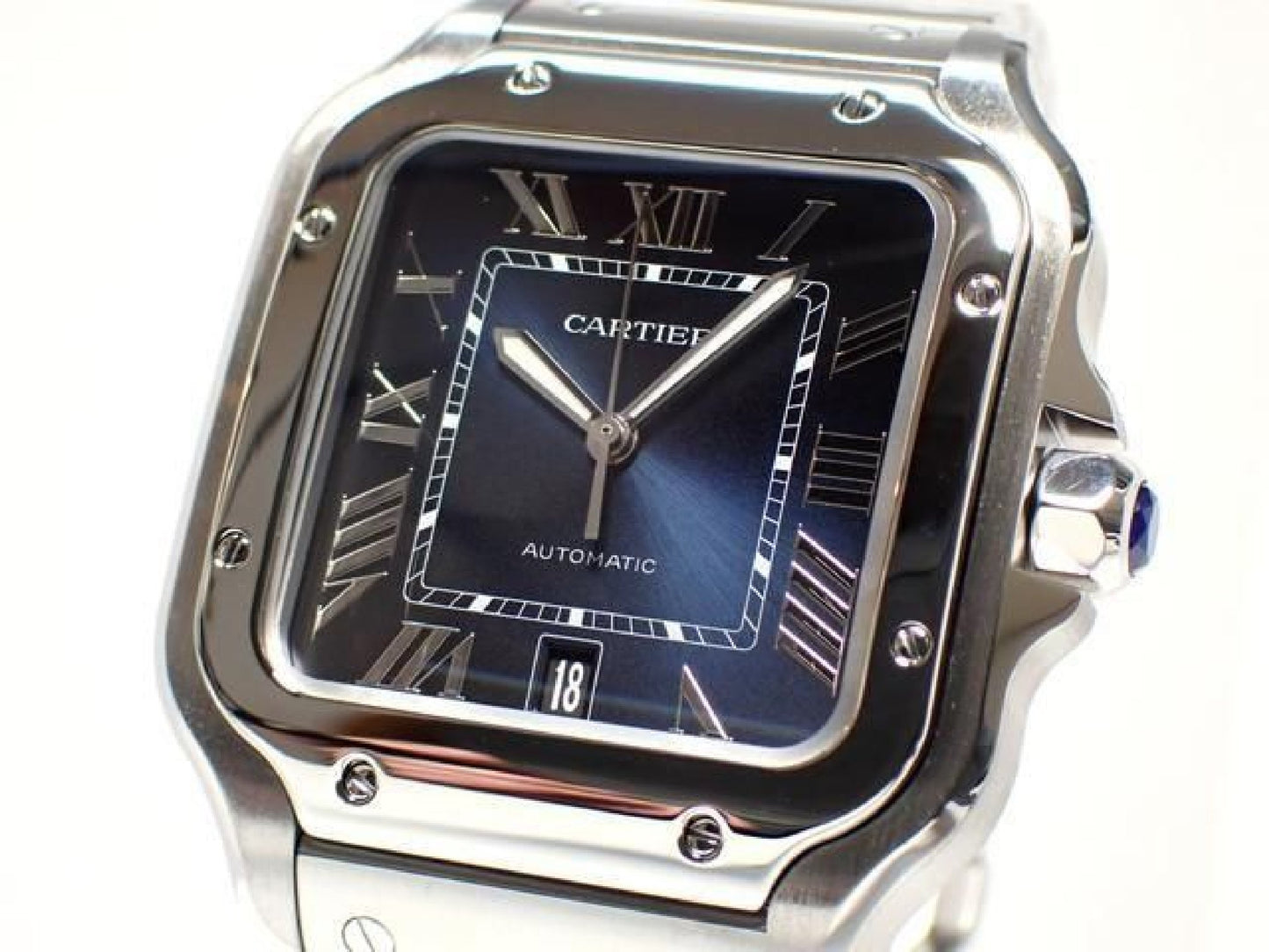CARTIER Santos de  LM blue WSSA0030 '24 Dames 193238805 hannari-shop