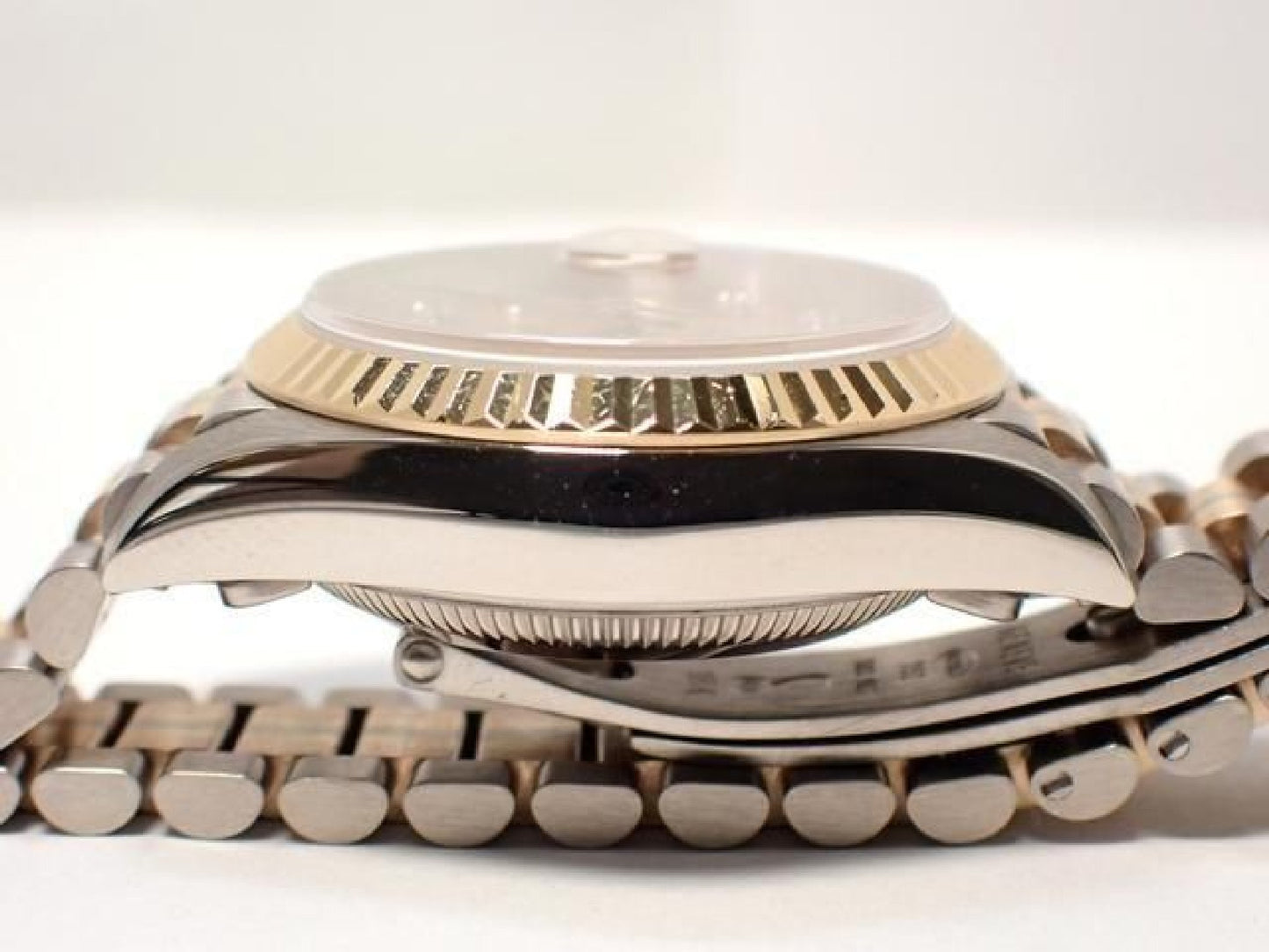 ROLEX Datejust Tridor 18KWG/ President-armbånd champagne urskive 10P diamantindeks '98 herre 193284152 hannari-shop