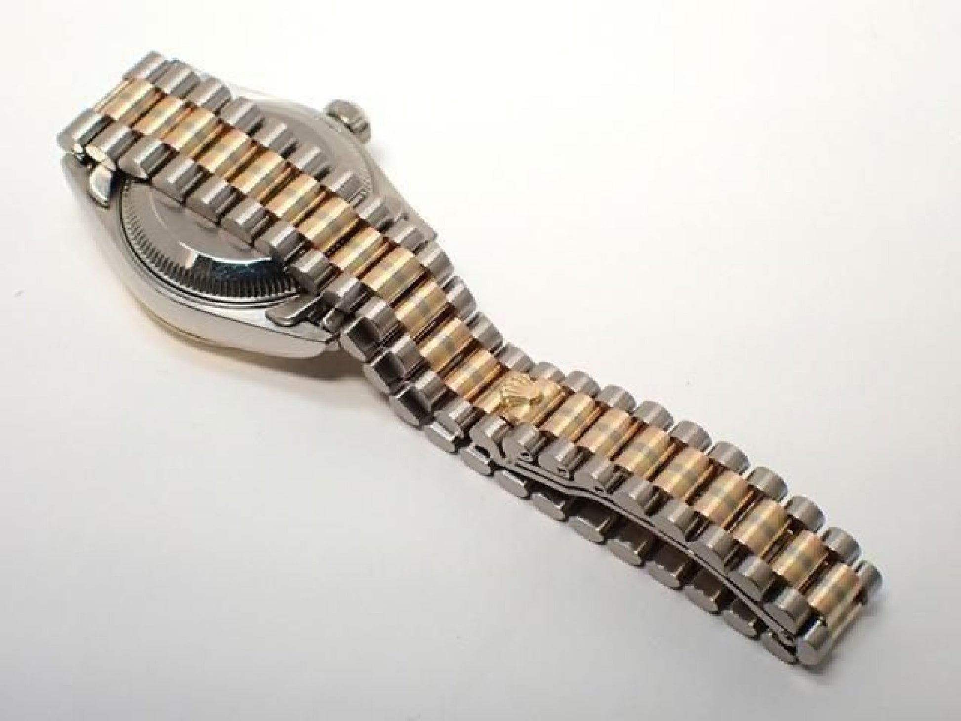 ROLEX Datejust Tridor 18KWG/ President-armbånd champagne urskive 10P diamantindeks '98 herre 193284152 hannari-shop