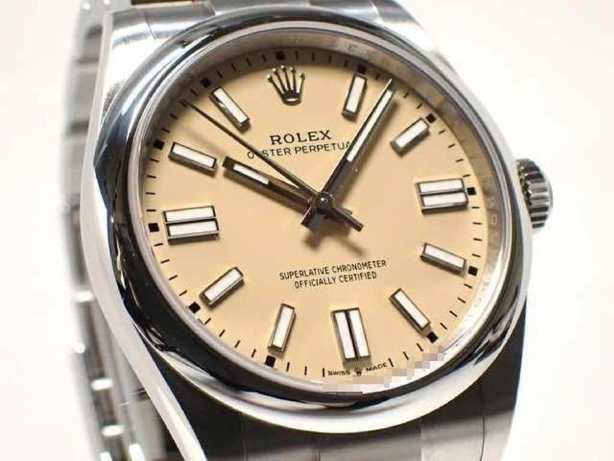 ROLEX Oyster PERPETUAL 41 beige 134300 '25 Mens 193295397 hannari-shop