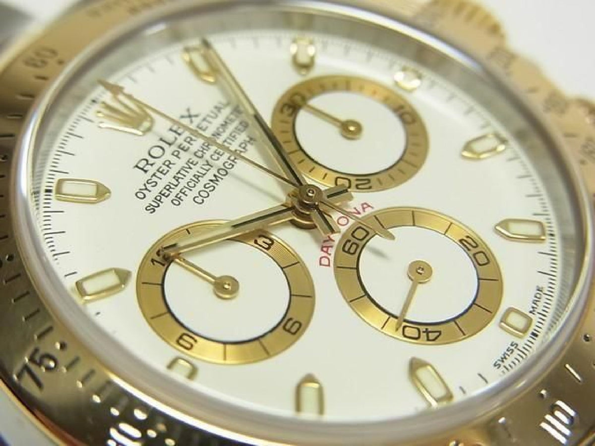 ROLEX Daytona combination white( cream) Ref.116523 Y series Mens 193326742 hannari-shop
